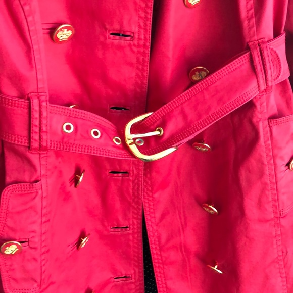Juicy couture belted skirted trench rain jacket - Picture 6 of 13